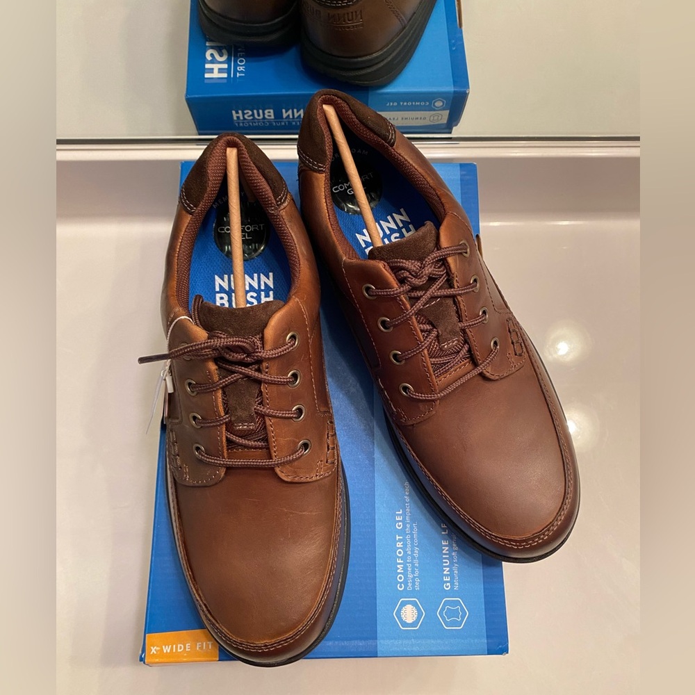 Nunn Bush Cam Brown Oxfords Size 10.5 XW